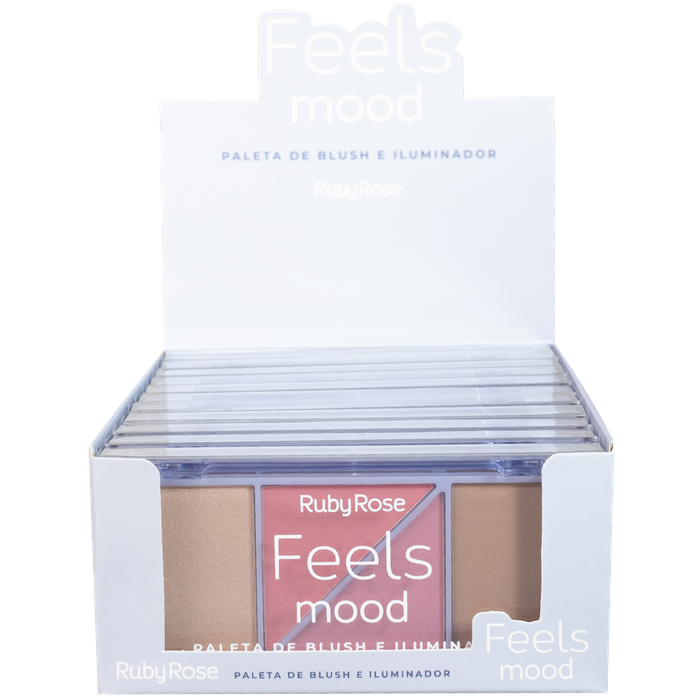 CX PALETA DE BLUSH E ILUMINADOR FEELS MOOD HB7529CX RR