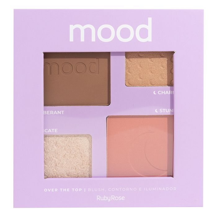 BX PALETA BLUSH CONTORNO E ILUMINADOR BEYOND WORDS MOOD HBF586S2BX RUBYROSE