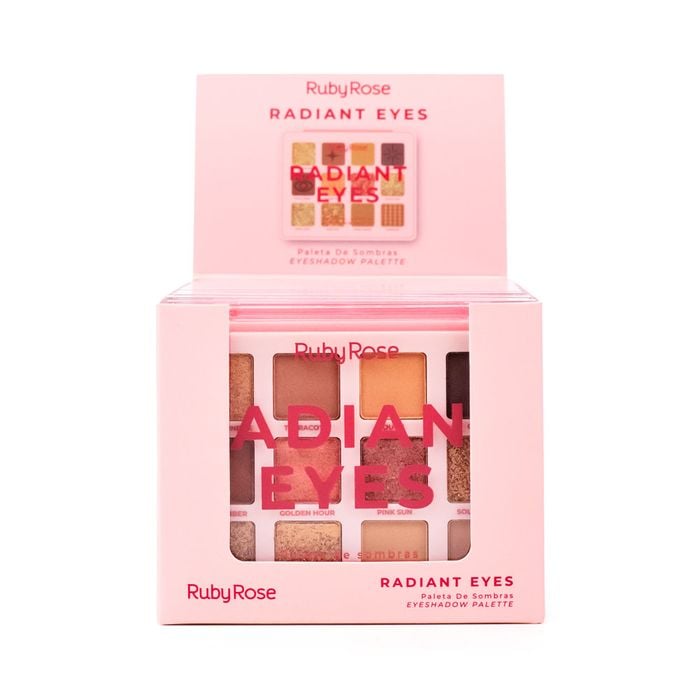 BX PALETA DE SOMBRAS HBE2201BX RADIANT EYES RUBYROSE