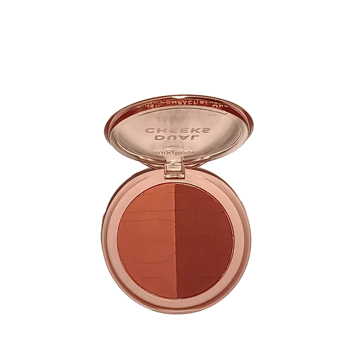 DUAL CHEEKS BLUSH COMPACTO IVORY/BRONZE HBM03-4 RUBYROSE