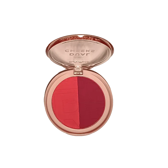 DUAL CHEEKS BLUSH COMPACTO ROSEWOOD/PLUM HBM03-5 RUBYROSE