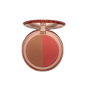 DUAL CHEEKS BLUSH COMPACTO NECTAR/SCARLET HBM03-3 RUBYROSE