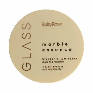 BRONZER E ILUMINADOR MARMORIZADO HBF16052 GLASS RUBYROSE