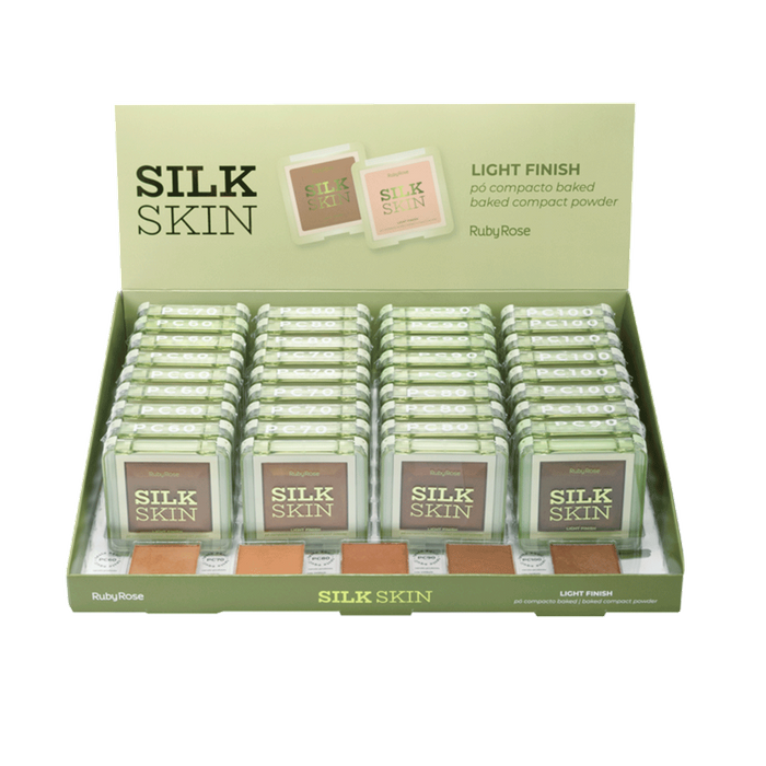 CX HBM403-G2 PO COMPACTO BAKED LIGHT FINISH SILK SKIN RUBY ROSE