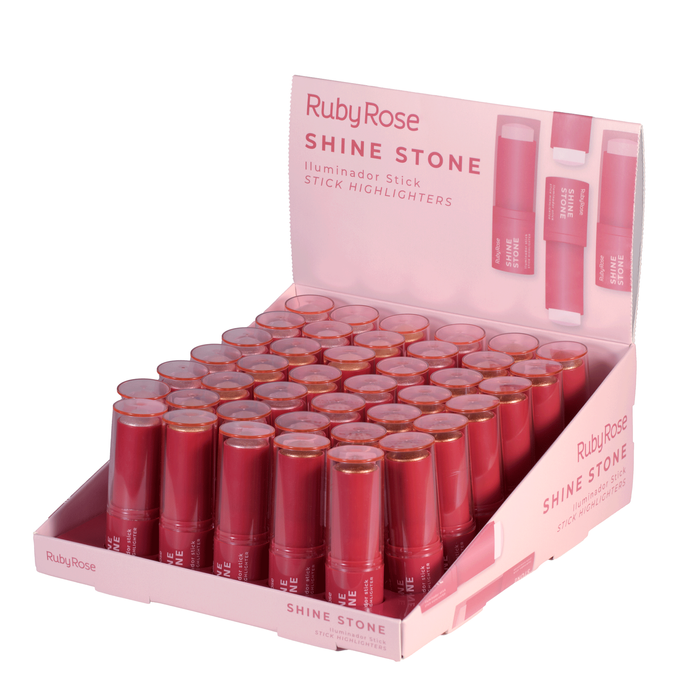 CX HBM702 ILUMINADOR STICK SHINE STONE - RUBY ROSE