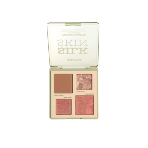 BX- HBM1003-G2 PALETA DE CONTORNO  BLUSH ILUMINADOR SILK SKIN RUBY ROSE