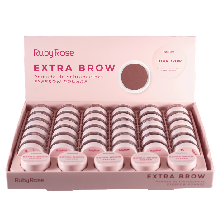 CX POMADA DE SOBRANCELHAS EXTRA BROWN - HBE2502 - RUBY ROSE