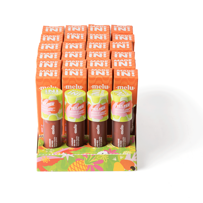BX BATOM LÍQUIDO LIQUID LIPSTICK CHARME DO RIO MADE IN RRL6202G2 MELU RUBY ROSE