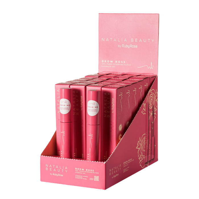 BX GEL PARA SOBRANCELHAS  BROW BOSS HBE2505 NATALIA BEAUTY BY RUBY ROSE 