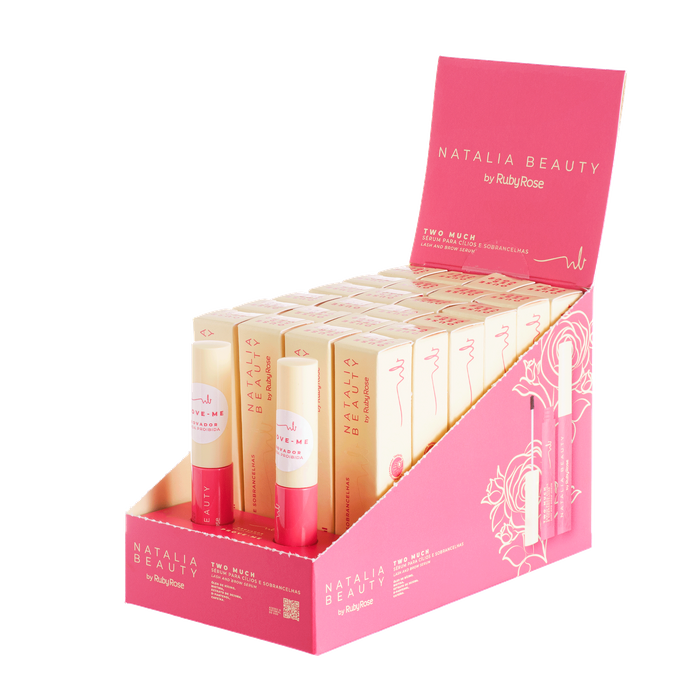 BX SÉRUM PARA CÍLIOS E SOBRANCELHAS TWO MUCH HBM1009 NATALIA BEAUTY BY RUBY ROSE