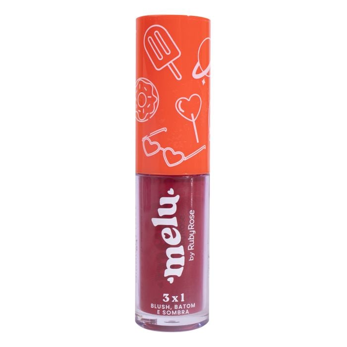 BLUSH BATOM SOMBRA 3X1 MIDNIGHT LOVE RR11004 MELU RUBYROSE