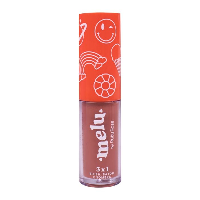 BLUSH BATOM SOMBRA 3X1 HONEY RR11001 MELU RUBYROSE