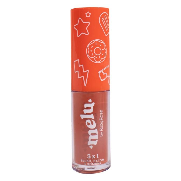 BLUSH BATOM SOMBRA 3X1 SUMMER BABY RR11006 MELU RUBYROSE