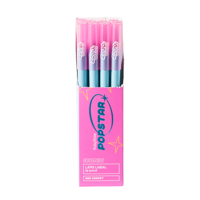 BX LÁPIS LABIAL ICONIC RED CARPET POPSTAR HBL6700-3 RUBY ROSE