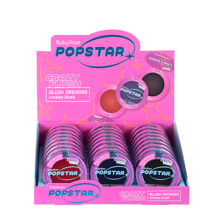 CX BLUSH CREMOSO CRAZY FLUSH POPSTAR HBM04 RUBY ROSE