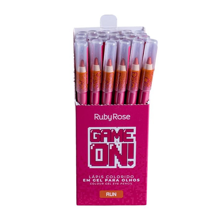 BX LÁPIS COLORIDO EM GEL PARA OLHOS GAME ON - RUN HB24005 RUBY ROSE
