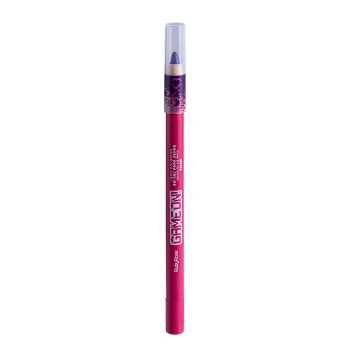 LÁPIS COLORIDO EM GEL PARA OLHOS GAME ON - PAUSE HB24004 RUBY ROSE