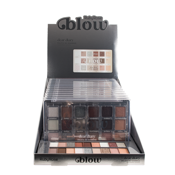 BX PALETA DE SOMBRAS DEAR DIARY - BLOW - HBE2207 - RUBY ROSE