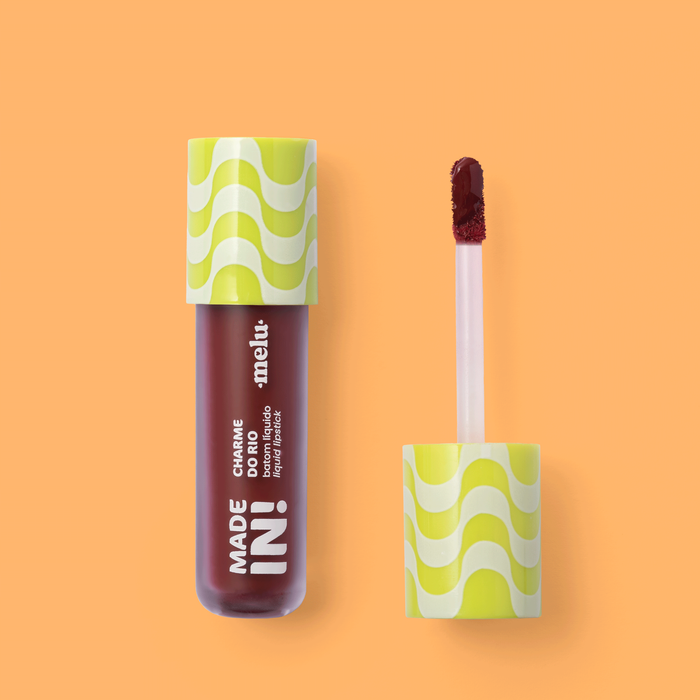 BATOM LÍQUIDO LIQUID LIPSTICK CHARME DO RIO MADE IN LEBLON- RRL6202-2 MELU-RUBY ROSE