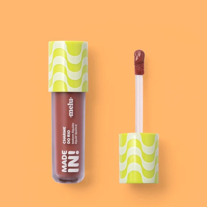 BATOM LÍQUIDO LIQUID LIPSTICK CHARME DO RIO MADE IN IPANEMA RRL6202-8 MELU-RUBY ROSE