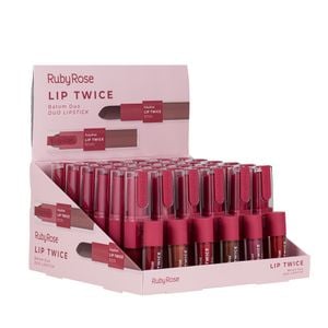 BX BATOM DUO LIP TWICE HBL6101G2 RUBY ROSE