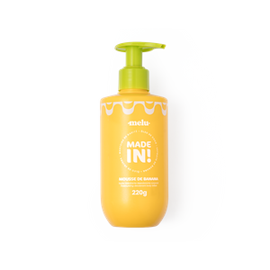 LOÇÃO HIDRATANTE DESODORANTE CORPORAL MOUSSE DE BANANA -MADE IN RRB5003 - MELU