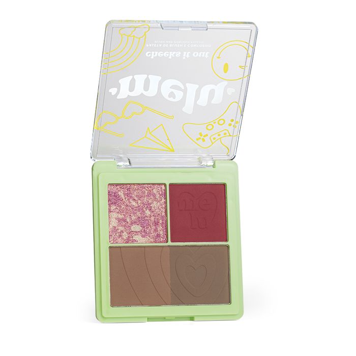 PALETA DE BLUSH E CONTORNO CHEEKS IT OUT TEDDY BEAR RRM1005-3 MELU