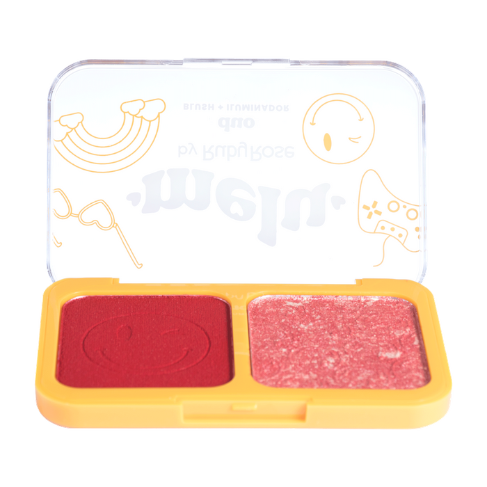 CX DUO BLUSH + ILUMINADOR RR1002M MELU RUBYROSE