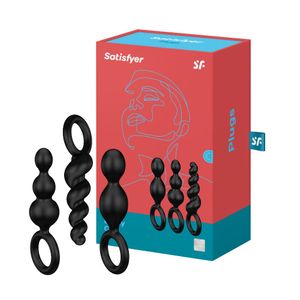 Satisfyer Plugs Set of 3 Black