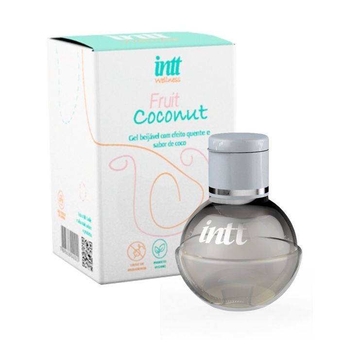 Fruit Coconut intt wellness gel beijável com efeito quente e sabor de coco 40g