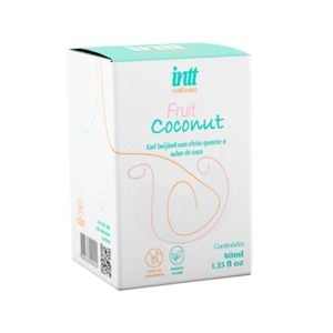 Fruit Coconut intt wellness gel beijável com efeito quente e sabor de coco 40g