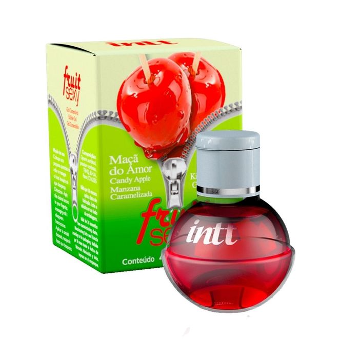 Fruit maçã do amor gel beijável com efeito quente 40g