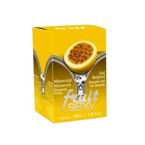 Fruit sexy maracujá gel beijável com efeito quente 40g