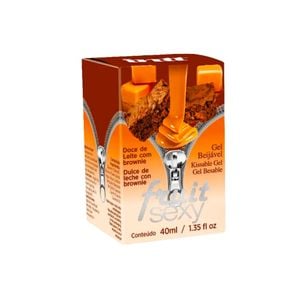 Fruit sexy doce de leite com brownie gel beijável com efeito quente 40g