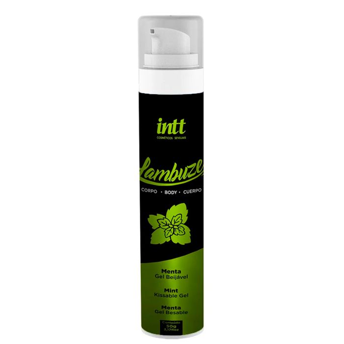 Lambuze menta gel beijável com efeito quente