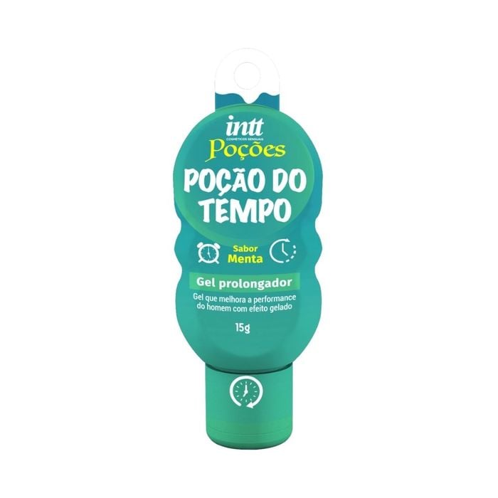 Poção do Tempo gel prolongador aroma de menta 15g