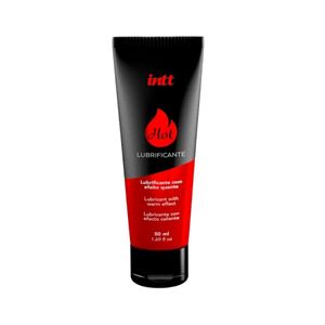 Lubrificante corporal hot morango com efeito quente e sabor de morango 50ml