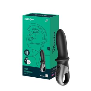 Satisfyer Hot Passion vibrador com função aquecimento preto