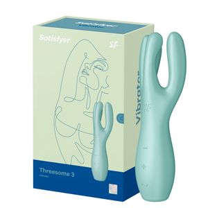 Satisfyer Threesome 3 vibrador multifuncional Verde