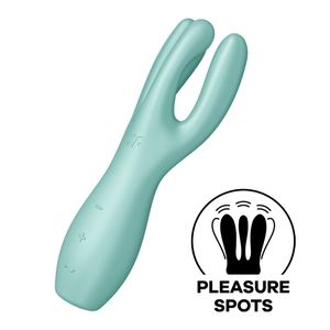 Satisfyer Threesome 3 vibrador multifuncional Verde