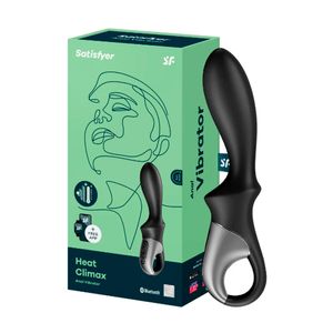 Satisfyer Heat Climax vibrador que incha e função aquecimento preto