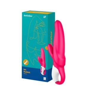 Satisfyer Mr Rabbit vibrador clitoriano e vaginal com 12 modos de vibração rosa