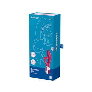 Satisfyer Embrace Me vibrador vaginal e clitoriano vinho