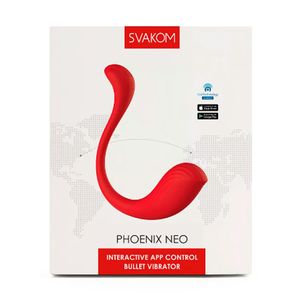 Phoenix Neo Svakom vibrador com APP e conexão com filmes adultos