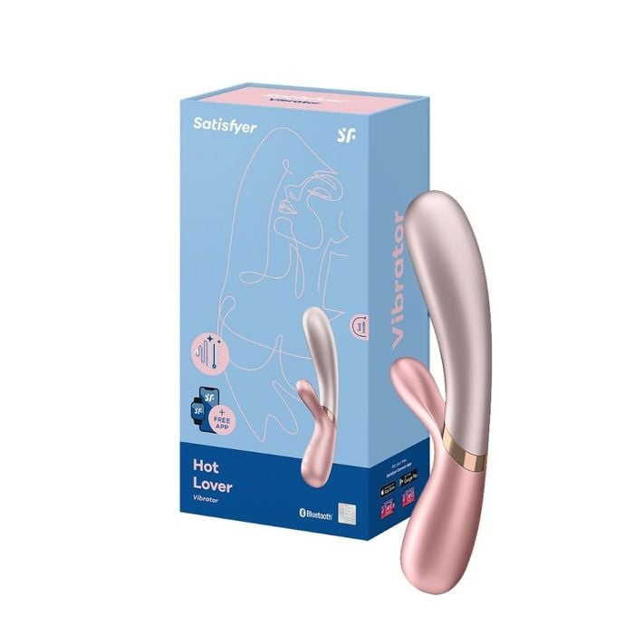 Satisfyer Hot Lover vibrador clitoriano e vaginal com APP Pink