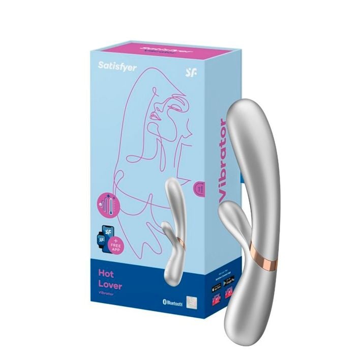 Satisfyer Hot Lover vibrador clitoriano e vaginal com APP Cinza