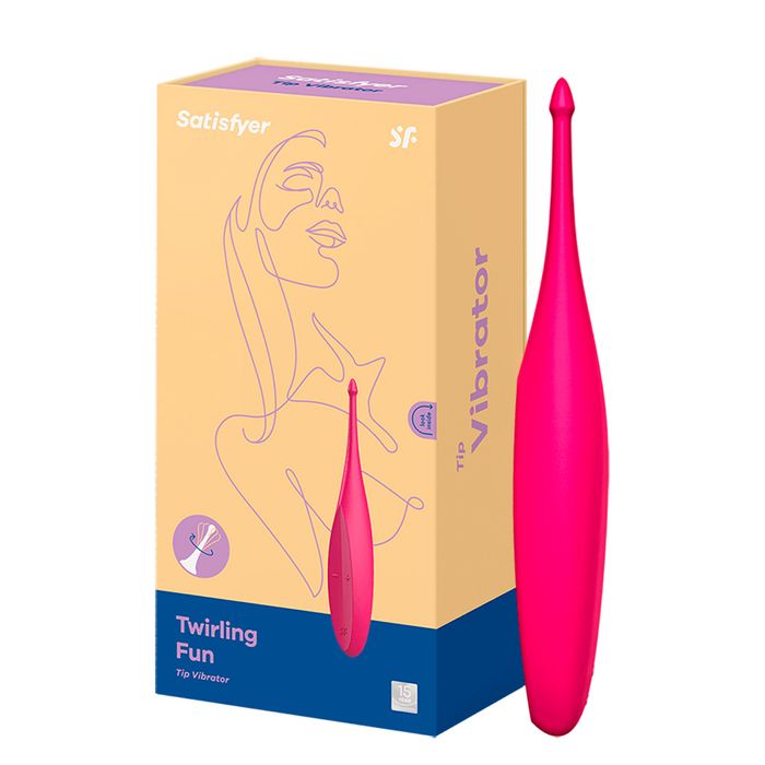 Satisfyer Twirling Fun vibrador para estimulo clitoriano Rosa