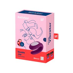 Double Joy vibrador para casal com APP Violeta