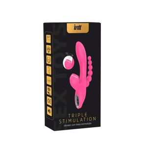 Triple Stimulation Roxo vibrador com tripla estimulação intt 