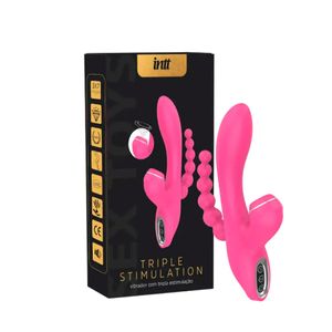 Triple Stimulation  Rosa vibrador com tripla estimulação intt 